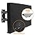 Mount Factory Outdoor TV Cover - 55" Model For 53" - 57" Flat Screens - Slim Fit - Weatherproof Weather Dust Resistant Television Protector - Black