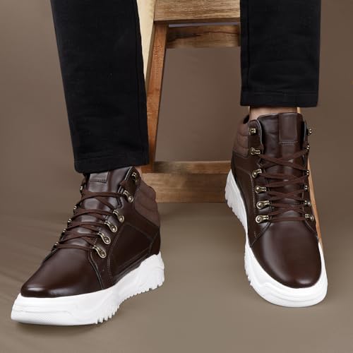 Image of BXXY Men's 3.74 Inch Hidden Height Increasing Casual Sneaker Laceup and Outdoor Boot.