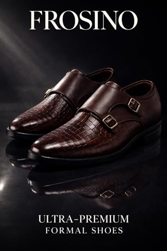 Image of Men's Monk Strap Dress Shoes - Slipon Formal Wedding & Business Shoes