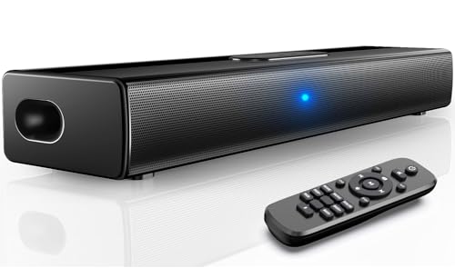 EnjoyNest-Sound-Bar-for-Smart-TV16-Inch-Bluetooth-Soundbar-Speakers-with-HDMI-ARCOpticalAUXUSB-Inputs-Surround-Sound-System-for-TVPCGamingProjectors-Home-Audio-Sound-Bars-with-Remote-Control - Izzgadgets.com