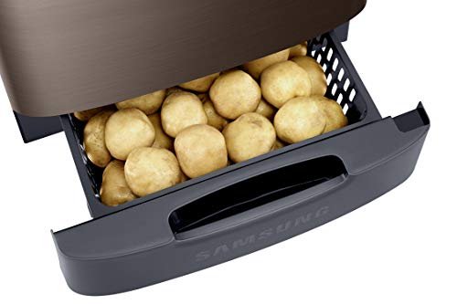 Image of Samsung 223L 3 Star Inverter Direct-Cool Single Door Refrigerator Appliance (RR24C2823DX /NL,Luxe Brown) Base Stand Drawer