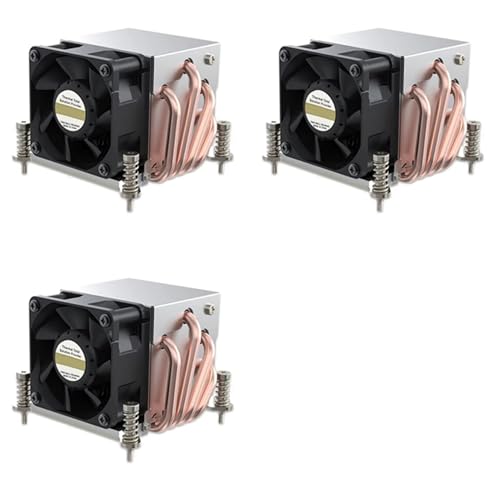 Ventilateur processeur LGA2011 pour serveur 2U avec radiateur carré 80mm à caloducs