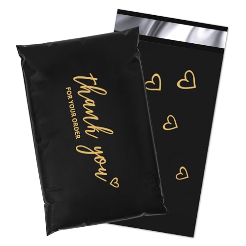 JinRuiKJ Thank You Poly Mailer 6x9 Inch 100 PCS, Shipping Bags for Clothing, Packaging Bags for...