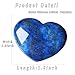MAIBAOTA 45 mm Lapis Lazuli Stone Large Heart Stone Healing Crystals Natural Crystal Heart Reiki Gemstone Polished Heart Shaped Rocks Meditation Mothers Day Crystal Gifts for Mom Her