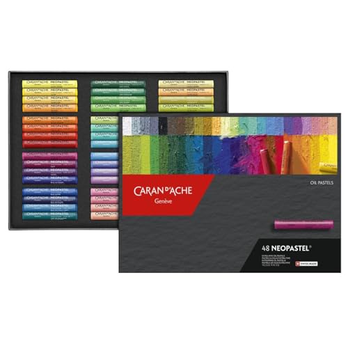 CREATIVE ART MATERIALS Caran D'ache Neopastel Oil Pastels Set/48 (7400.348)