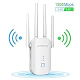 JOOWIN WiFi Range Extender WiFi Booster 1200Mbps 2.4GHz/5.8GHz Dual Band WiFi Re...
