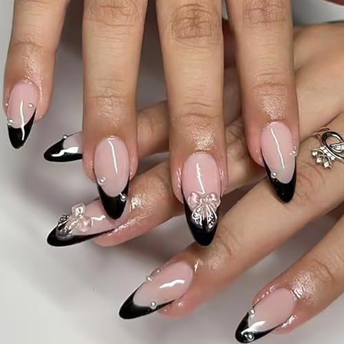 YOSOMMK Almond Press on Nails Medium Fre…