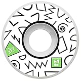 Emillion Skateboard Rollen Neo, Größe:54, Farben:weiß