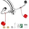 Huanyu Faucet Mounted Eyewash Station 360 Rotation Emergency Eye Wash Station Sink Attachment Adjustable Direction Eye Wash Faucet Laundry Room Kitchen with Inspection Tag 3 Adapters Style B2