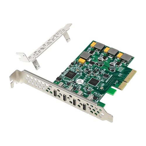 Carte adaptateur USB3.1 Type-C quadruple port PCIe X4 10Gbps