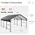 SUNLEI Heavy Duty Carport Canopy with Galvanized Steel Roof and Frame, 12X15 FT Carport, Metal Carport Upgraded Extra Large Garage for Pickup, Boat, Car and Tractors