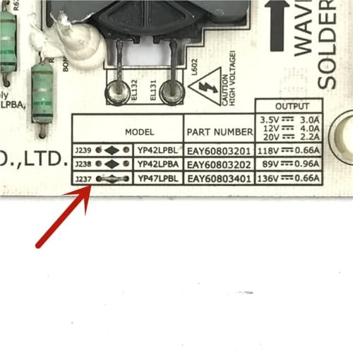 Carte module d'alimentation TV 47LE5500 EAY60803401 YP47LPBL - 3