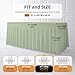 Your Magic Moment Sage Green Table Cloth Rectangle Table Skirts - Spandex Covers 6 ft 2pcs Banquet Linen Tablecloth - Green Party Decorations Décor