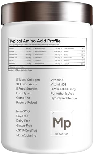 Codeage Multi Collagen Peptides 11.5oz Unflavored with Biotin & Hyaluronic Acid — view 9
