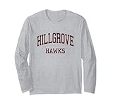 Hillgrove High School HS Powder Springs GA Retro Long Sleeve T-Shirt