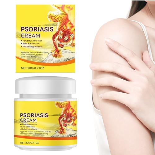 Crème de Psoriasi-s | Crème hydratante quotidienne | Soulagement du beurre de visage non gras | Léger | Soins apaisants pour la peau | Non strict | 20G |...