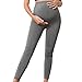 Maternity Workout Yoga Leggings Over The Belly Pregnancy Casual Yoga Tights Pregnancy Slim Pants for Running, Fitness