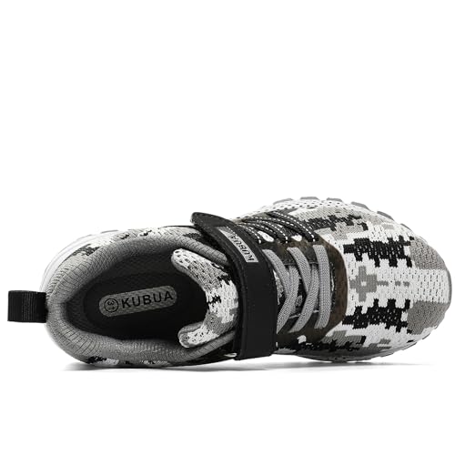 KUBUA Kids Sneakers for Boys Girls Running Tennis Shoes Lightweight Breathable Sport Athletic3