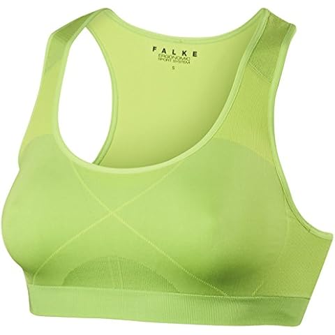 FALKE Madison Women's Sports Bra in Yellow Bright Lime Cover