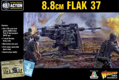 Flak 37 8.8cm Bolt Action Wargaming Miniatures jeu de société tactique