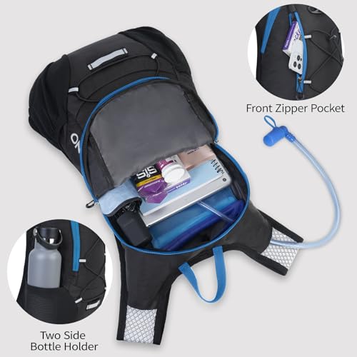 Image of Lightweight Hydration Backpack, Running Backpack with 2L Water Bladder, Hydro Water Daypack for Cycling Hiking Rave for Men Women