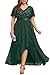 Emerald Green Dress Plus Size Holiday Christmas New Years Eve Formal Evening Sequin Glitter Mother Prom Long Nye Gowns