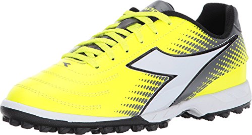 Diadora Mago R W TF Yellow Flourescent/Silver/White 8