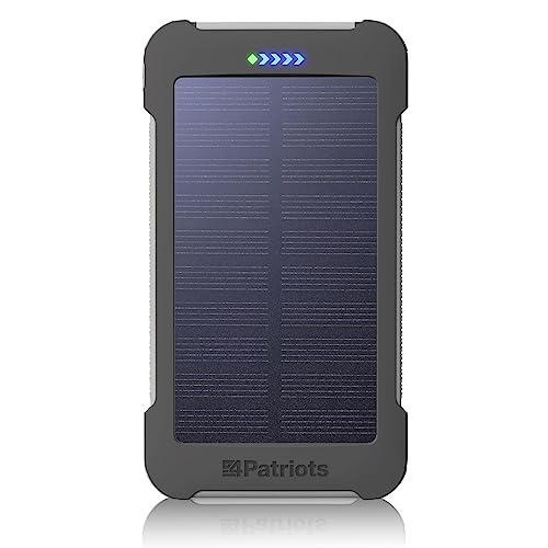 4Patriots Patriot Power Cell CX: Emergency Solar Power Bank with USB-C Fast-Charging Port