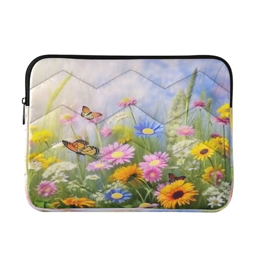 Funda para portátil de 13-14 pulgadas impermeable con diseño Butterfly miniatura 1