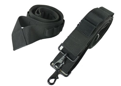 Shotgun 2pt Sling hold 15 shell with free hold 50 shell bandolier combo (Black)