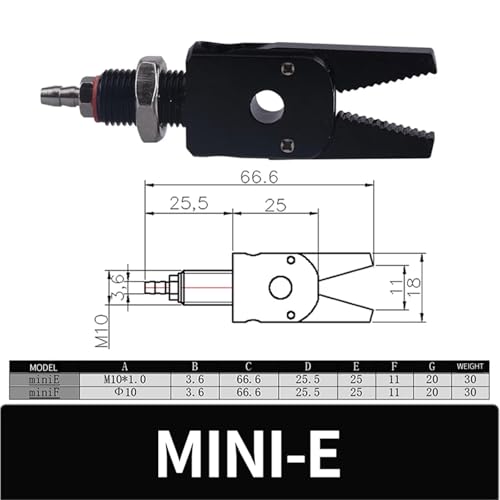 Pinza neumática robótica con sensor de cilindro de aire Mini-A-CH, 1 pieza 6