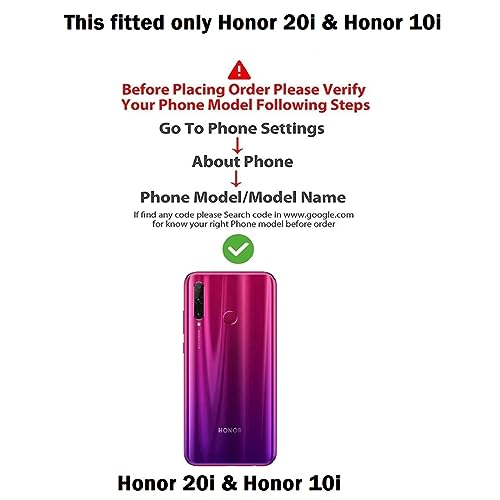 Image of COVERBLACK Rubber Silicone Back Cover for Huawei Honor 10i - Transparent