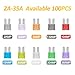 100PCS Micro 2 Blade Fuse ATR/APT Micro2 Fuse ATR/APT Blade Fuse Kit for Car Boat Truck SUV Automotive Replacement Fuses (100 PCS)