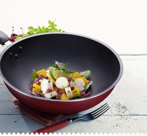 Wok antiadherente de aluminio forjado 30 cm miniatura 3