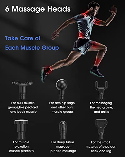 image for LINGTENG Massage Gun Deep Tissue, Portable Percussion Muscle Massage G
