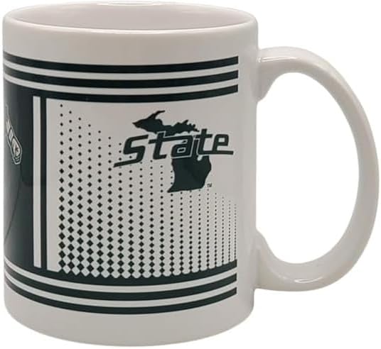 Boelter Brands NCAA 11oz Sublimated Mug Featuring College Logo and Mascot Hero (Michigan State Spartans White), 11oz-Hero-Sub - Image 3
