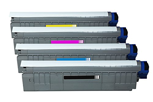 Rebuilt do Oki C 800 Series - 44643004-4464300 - Toner zestaw ekonomiczny czarny, cyjan, magenta, żółty - na ok. 1 x 7000 i 3 x 7300 stron (5% pokrycia)