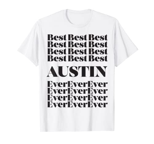 Funny Worlds Best Austin - T-shirt para homem, design de Austin t-shirt