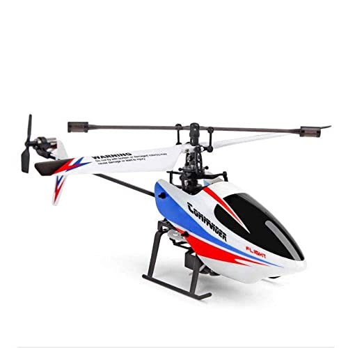UJIKHSD Helicóptero RC para Adultos Y Niños, Helicóptero De Control Remoto De 4 Canales Y 2,4 GHz con Giroscopio De 3 Ejes, Avión RC Sin Alerón con Retención De Altitud, Modelo De Aviación, Juguetes Cover