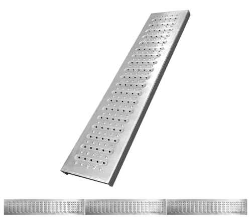 Natotela 39.4x7.9x1 inch 3 Pack 304 Stainless Steel Channel Drain Grate A15