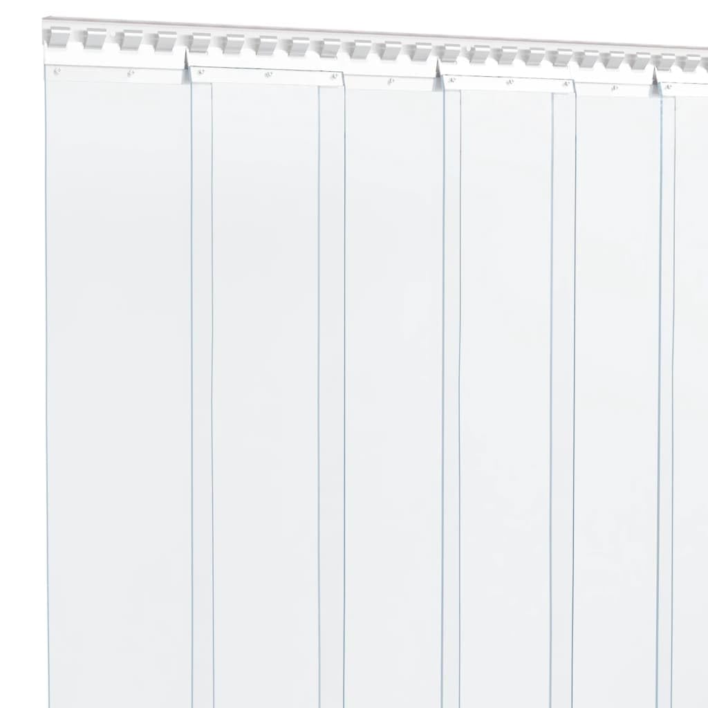 Rotolo di tenda a strisce in PVC, 2,6 mm x 300 mm, trasparente, lunghezza 25 m, per divisorio, protezione da sguardi indiscreti e protezione dal freddo, per soggiorno, camera da letto, cucina