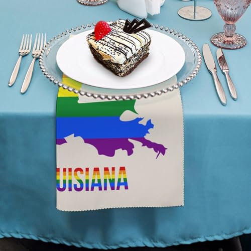Servilletas de tela suaves Gay Proud de Louisiana: adiós al papel con estilo cuadrado 5