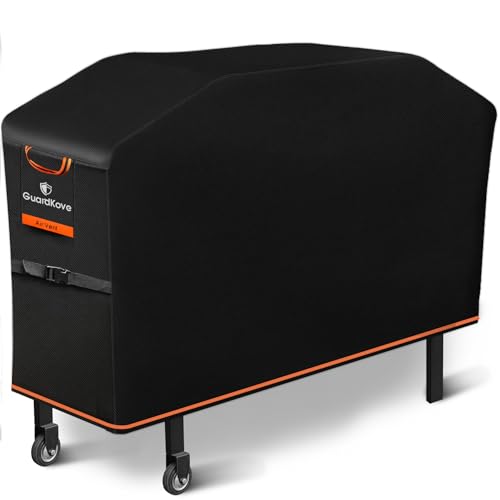 Griddle Cover for Blackstone 28 Griddle with Hood 2026 Upgraded 1000D Heavy Duty Waterproof Flat Top 5483 Grill Cover Tear & Fade Resistant with Buckle & Air Vents Fits Blackstone 2 Burner Griddle