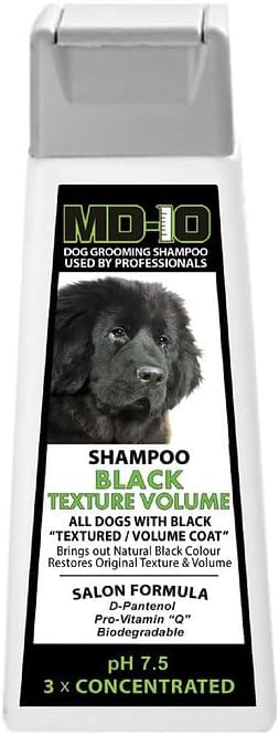 MD-10 MD10 Professional Dog Shampoo - Black Texture Volume (3X+ Concentrated) (2L)