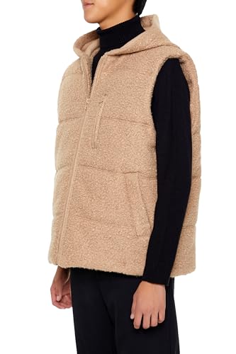 Forever 21 Men's Hooded Faux Shearling Vest2