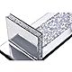 Aeveco Crystal Crush Diamond verspiegelte Kerzenleuchter, silberfarben, Wandkerzenhalter, 2er-Set, Wanddekoration für Wohnzimmer, Esszimmer (Rechteck (Stil 4))