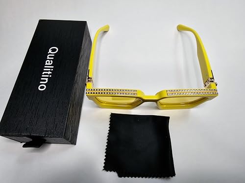 Image of Luxury Eyewear, Designer Square Sunglasses, UV 400 protection, Thick and strong Frame, for Men and Women