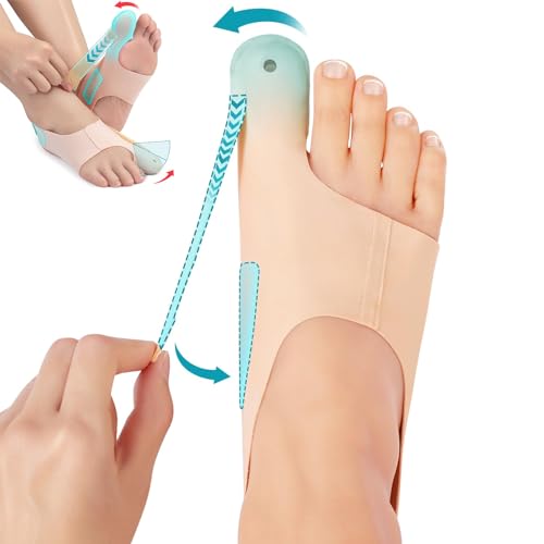 Gmaro Bunion Corrector Socks for Women Big Toe 1Pair Bunion Relief Fix Toe Straightener for Athletes Bunions Correction for in Shoes Day Night Support-Large