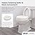 AquaSense 770-610 4 Inch Portable Raised Toilet Seat Riser, Elevated Toilet Seat for Seniors