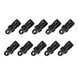 テントクリップ 高耐久 プラスチック アンチスリップ タープクランプ キャノピーオーニング キャンプ アウトドアギア 多目的テントファスナー 10個パック 耐久性 防風